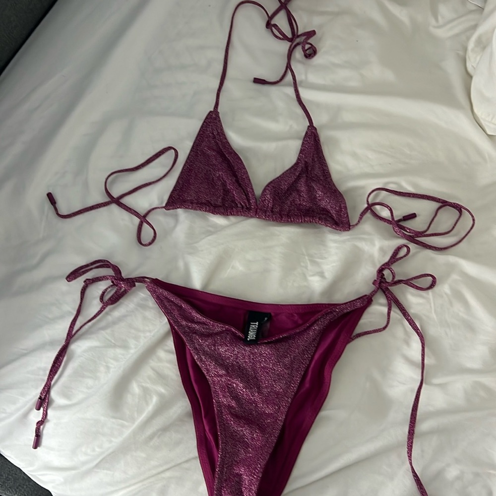 Triangl magenta sparkle bikini